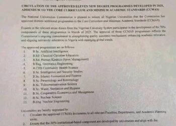 NUC Approves 13 New Degree Programmes for Nigerian Universities