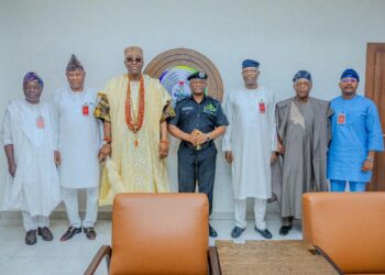 Oba Ghandi Olaoye Seeks More Police Stations, Functional Police College for Ogbomosoland During Visit to IGP