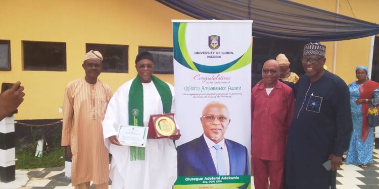 University of Ilorin Honours Asipa of Ogbomosoland, Adeyemi Adekunle, with Ambassador Award