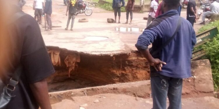 Iwagba Bridge Collapse Cuts Off Several Communities in Ogbomoso North