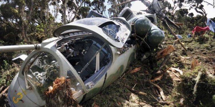 Suspected Military Helicopter Crashes in Igbokoda, Personnel Feared Dead